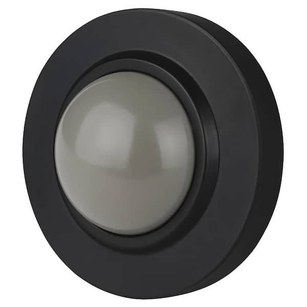 Black Concave Wall Mounted Door Stop