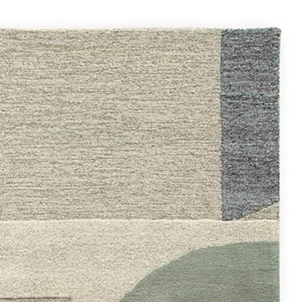 Laen Cream, Brown and Gray 8 ft. x 10 ft. Geometric Area Rug