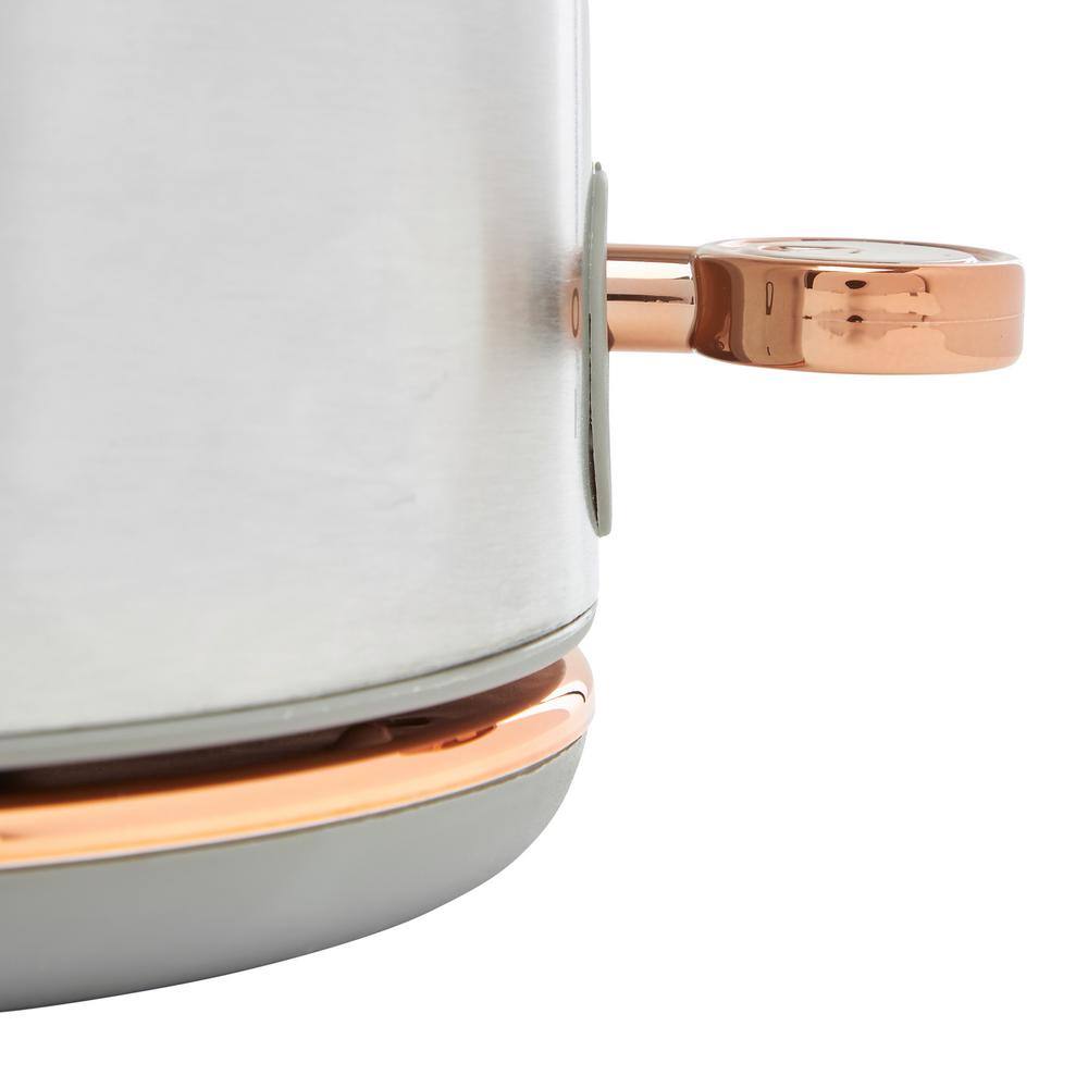 Steel and Copper 1.7L Retro Electric Kettle