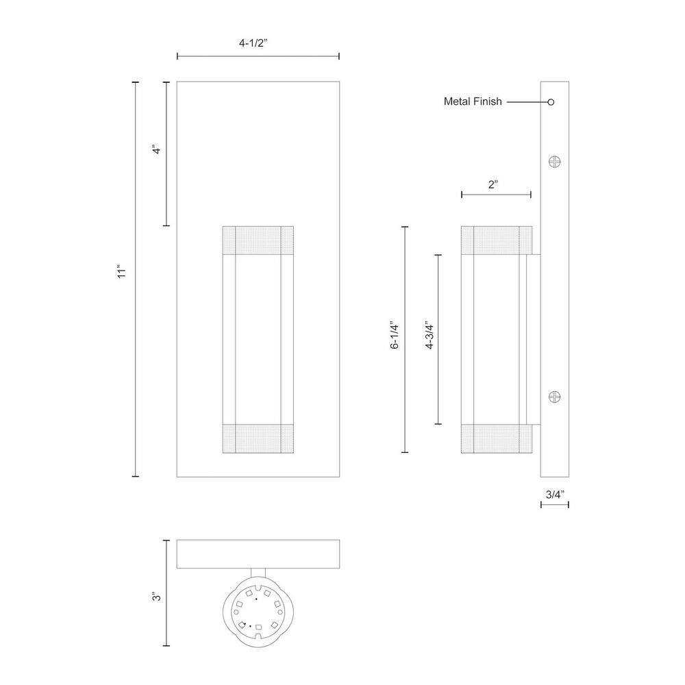 Chrome Cylinder Dimmable LED Wall Sconce
