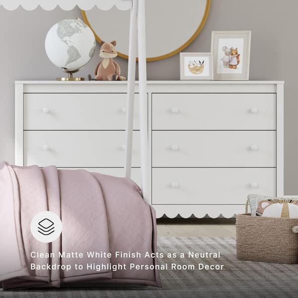 ashley white dresser Prentice Dresser, by Its versatile design makes it ideal for storing clothes Ashley Rowlenstown White 8-Drawer Dresser