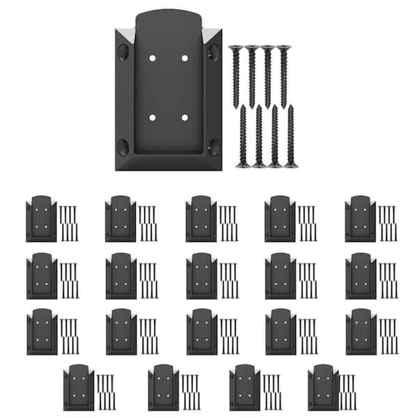 KIWDZFU Deck Railing Connectors with Rust-Free Screws for 2x4 Railing Wood Post, Brackets for Various Angles, 20 Pack