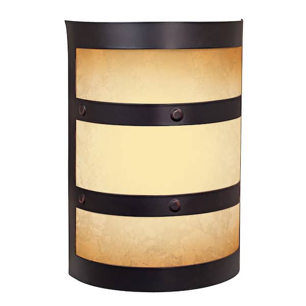 Wired Classic 2-Note Doorbell Chime for Front Door, Single-Note for Second Entrance, Illuminated Lighted LED, Bronze