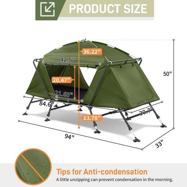 Karl home Adapted to Terrain Cot 7 ft. Strengthen Camping