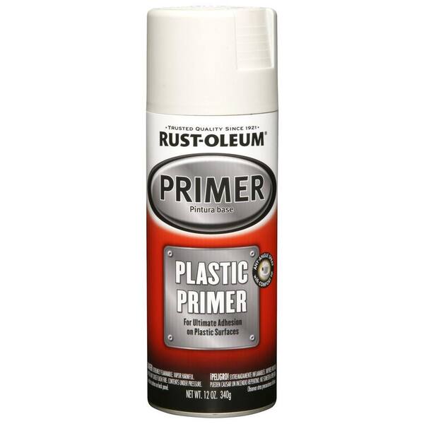 Rust-Oleum Automotive 12 oz. White Plastic Primer Spray (6-Pack)