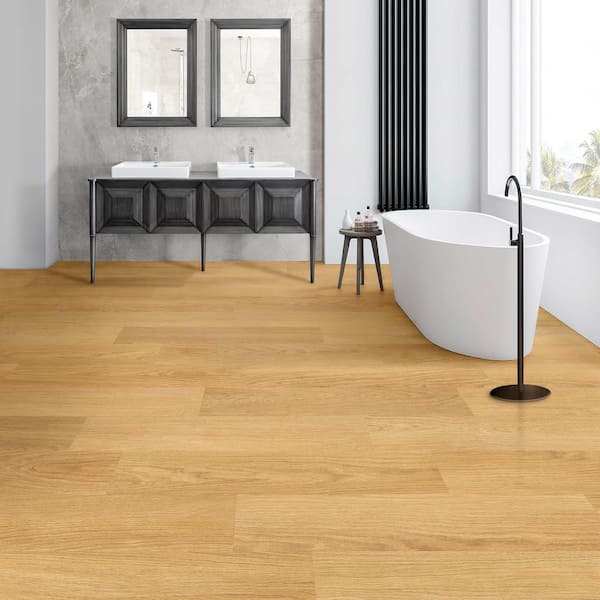 Crosbyton Oak 22 MIL x 8.7 in. W x 72 in. L Click Lock Waterproof Luxury Vinyl Plank Flooring (26 sqft/case)