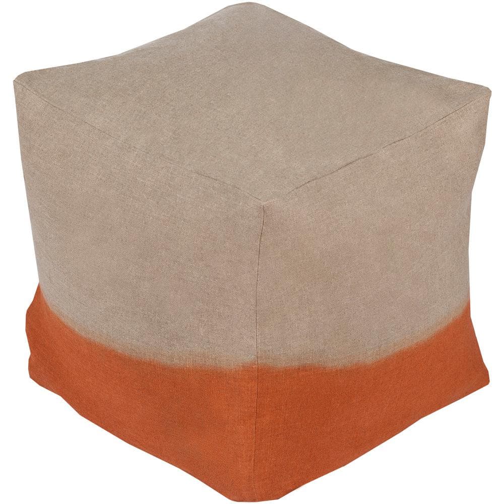 Artistic Weavers Itoku Burnt Orange Accent Pouf
