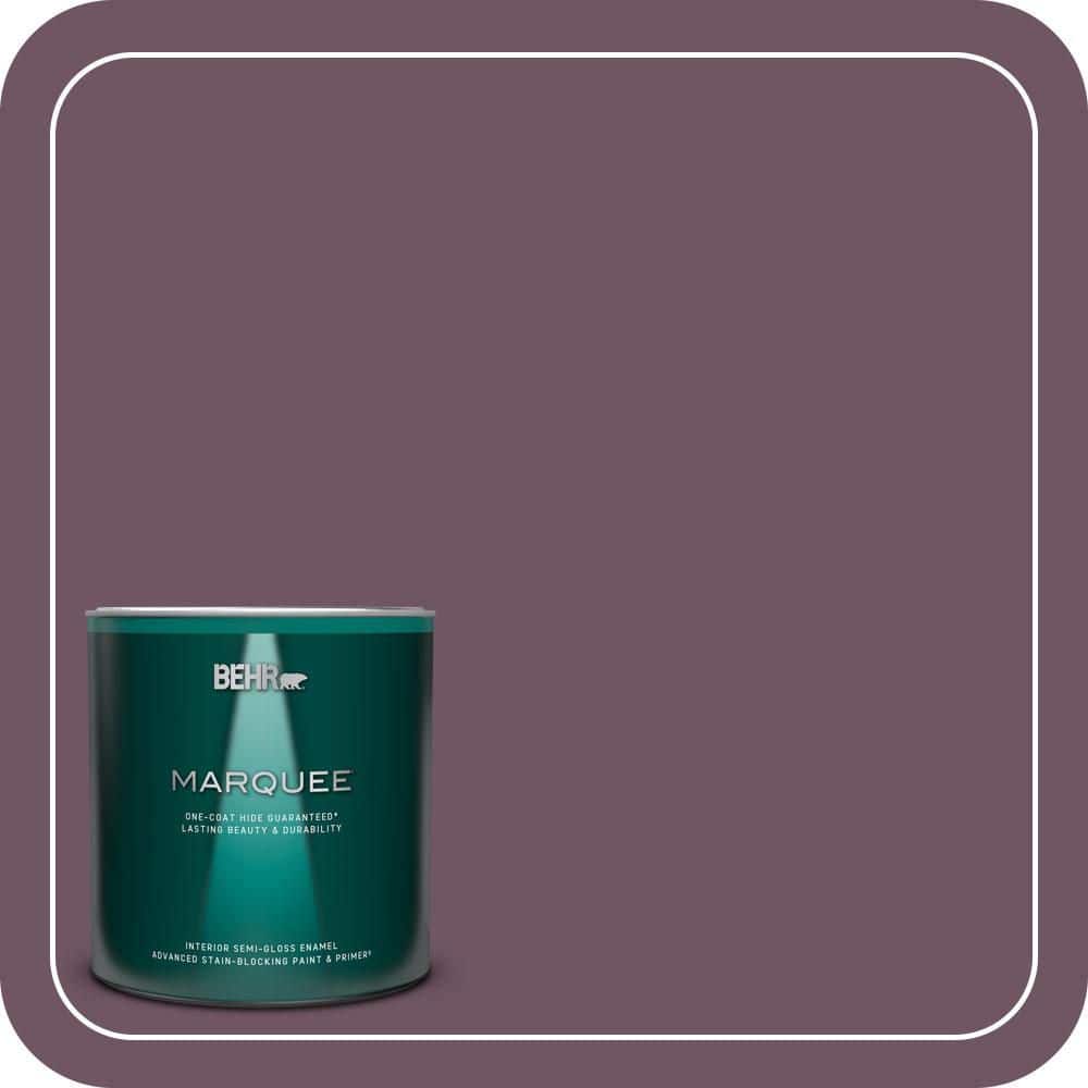 1 qt. #S110-7 Exotic Eggplant One-Coat Hide Semi-Gloss Enamel Interior Paint & Primer price history on PriceWatchPro