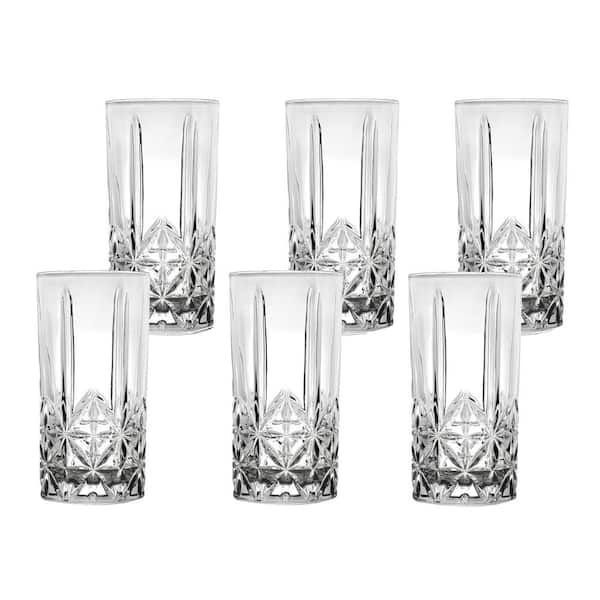 Drinking Glasses Set of 12, Durable Glassware Includes 6-17oz Clear