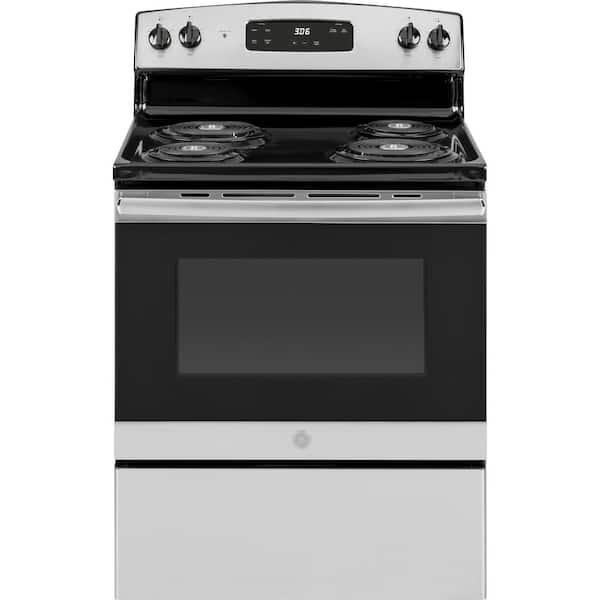 GE 30 in. 5.0 cu. ft. Electric Range in Stainless Steel