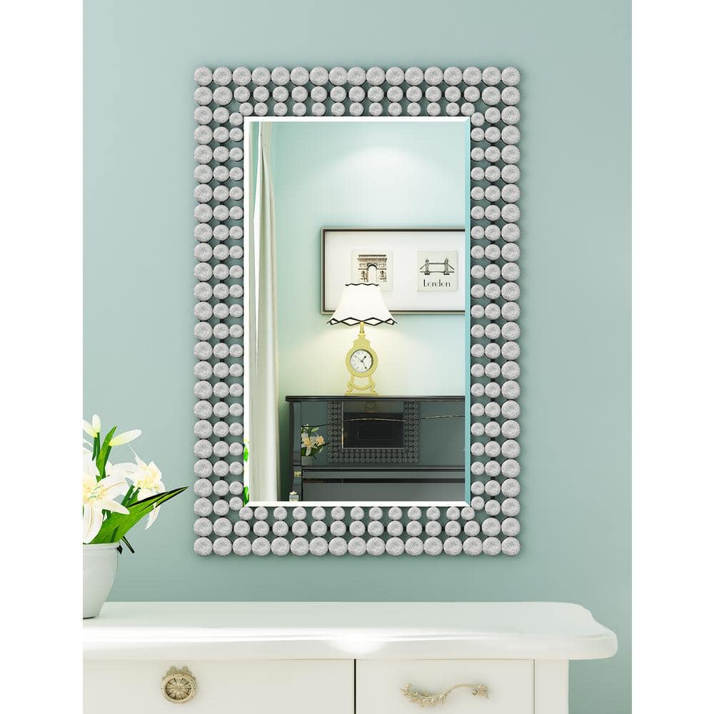 KOHROS 35 in. x 24 in. Rectangle Modern Decoration Wall Mirror MXBM2142