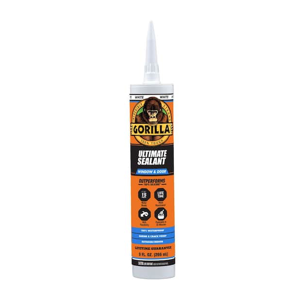 9oz White Ultimate Hybrid Paintable Window and Door Sealant (12-pack)