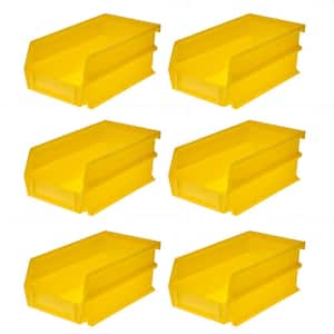 LocBin 7-3/8 in. L x 4-1/8 in. W x 3 in. H Yellow Tool Storage Bin, (6-Pack)