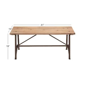 Beige Bench 18 in. X 41 in. X 15 in.