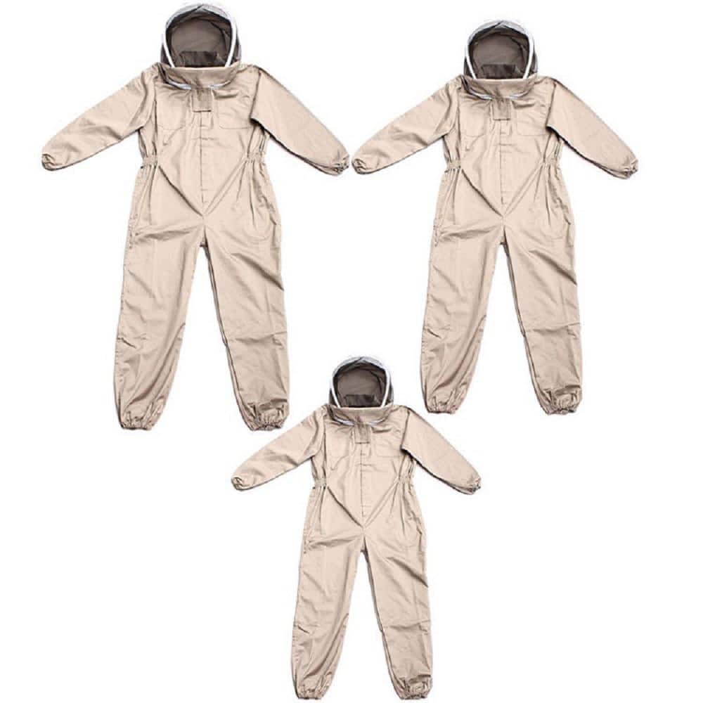 72 in. x 23.6 in. Anti-bee Suit Beekeeping Clothing with Beekeeping Hat Vei