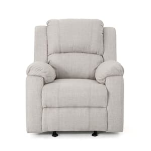 Mozelle Classic Tufted Beige Polyester Recliner