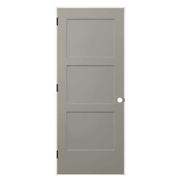 JELD-WEN 32 in. x 80 in. Birkdale French Vanilla Paint Right-Hand