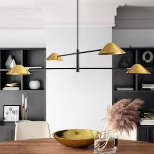 Gabriel 4-Light Mid Century Linear Chandelier