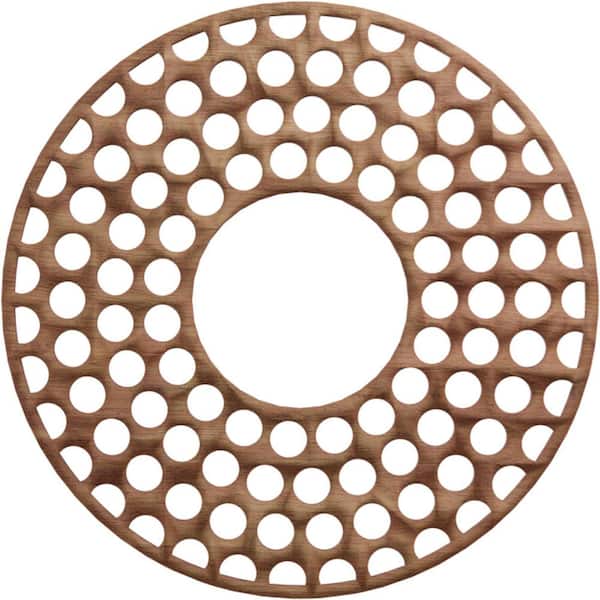 Ekena Millwork 0.375 in. x 7.25 in. x 20 in. Wood Medallion Moulding