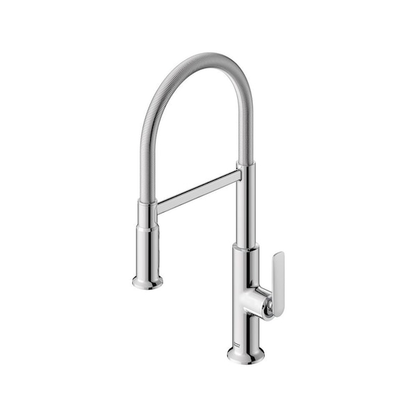 Sonner 20 in. Single Handle Pull Down Sprayer Kitchen Faucet with Advanced Spray, 360° Spout in Chrome