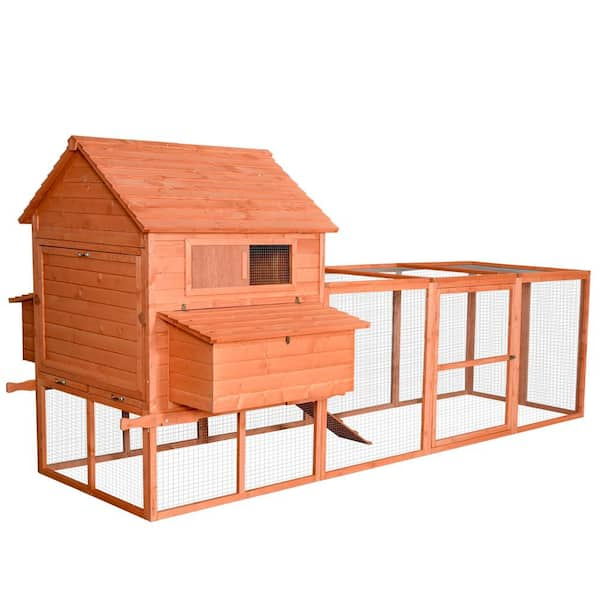 PawHut Pen Garden and Backyard 0.0016 -Acre In-Ground Rabbit Hutch ...