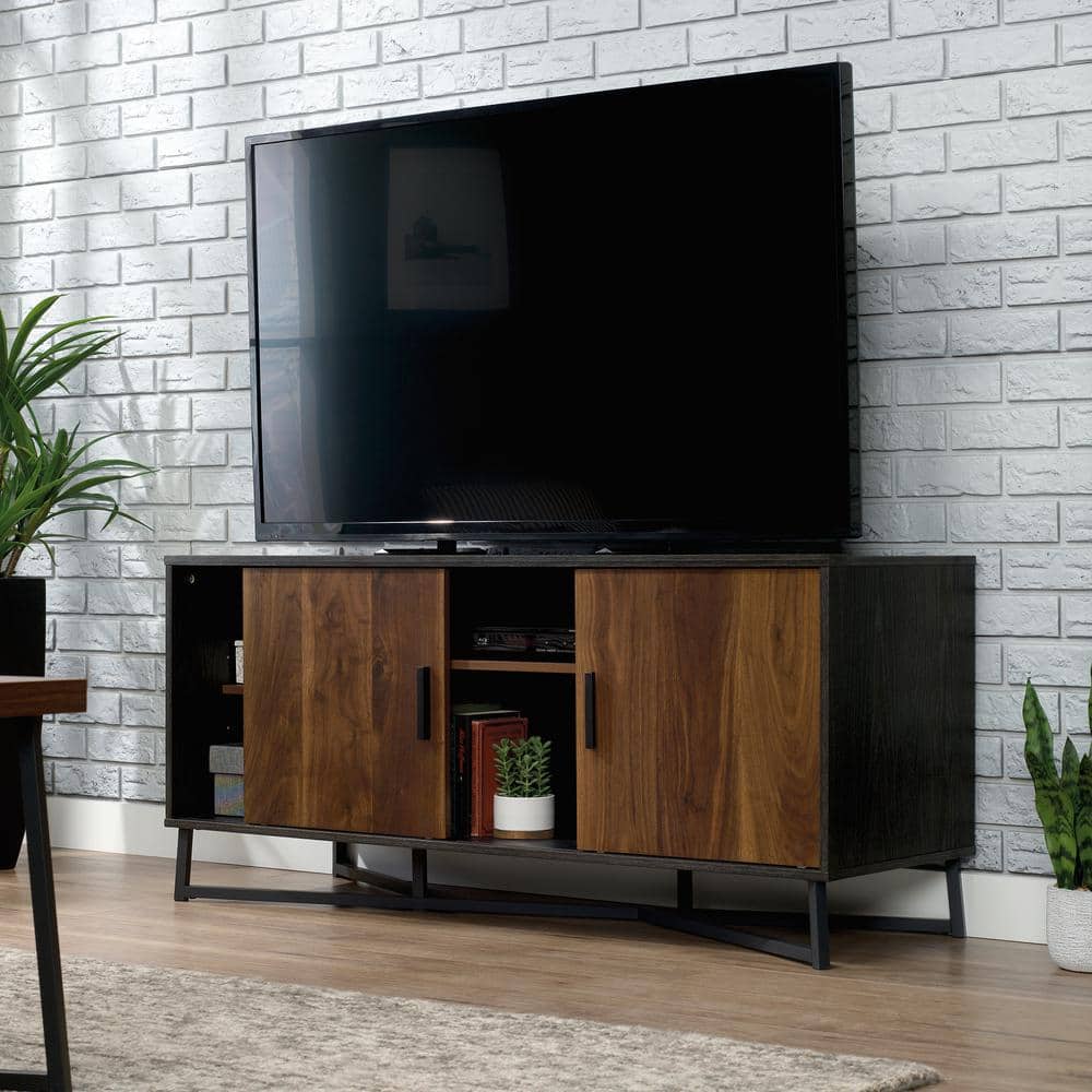 Canton Lane 60" Industrial Brew Oak TV Stand with Sliding Door