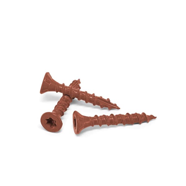 #9 x 2 in. Red Torx Flat-Head Wood Deck Screw (5 lbs. / 630-Piece)