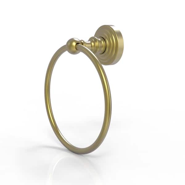 Allied Brass Waverly Place Towel Ring in Satin Brass WP-16-SBR The Home  Depot