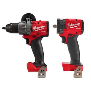 M18 FUEL 18-Volt Li-Ion Brushless Cordless 1/2 in. Hammer Drill/Driver & 3/8 in. Compact Impact Wrench w/Friction Ring
