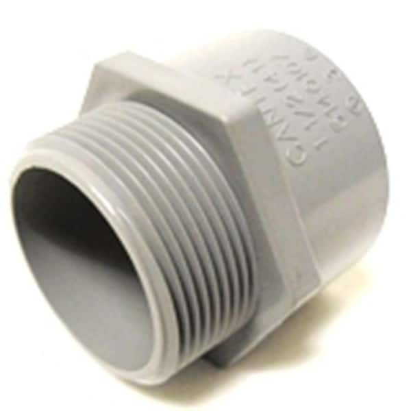 Cantex 1.25 In. PVC Male Terminal Adapter Conduit Fitting For Cantex ...