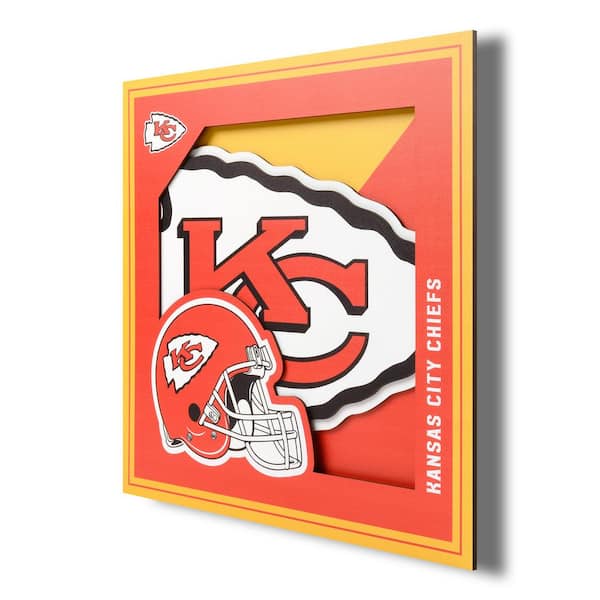 NFL Kansas City Chiefs 3D Logo Series Wall Art - 12x12 2507378 - The Home  Depot