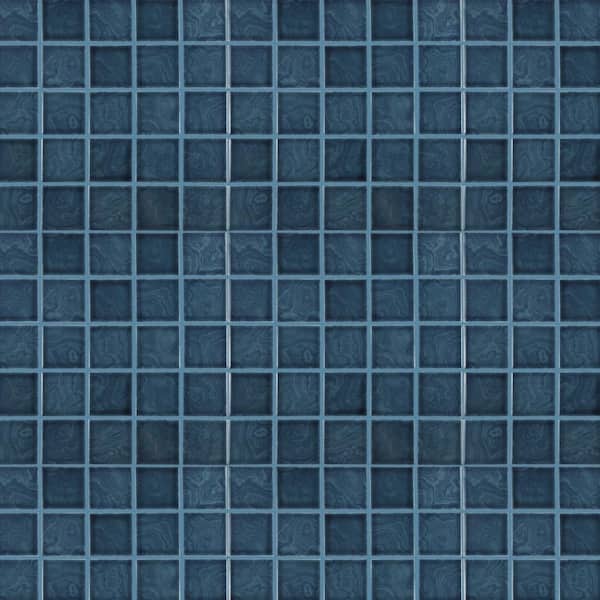 Resort Beach Blue 12 in. x 12 in. Porcelain Mosaic Tile (10.2 sq. ft./Case)