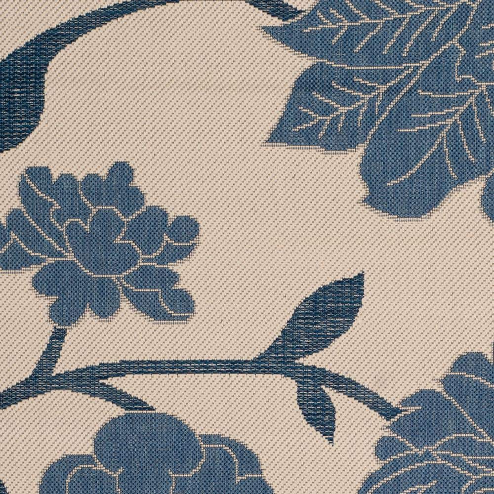 Elysian Blue 47" Rectangular Easy-Care Outdoor Area Rug