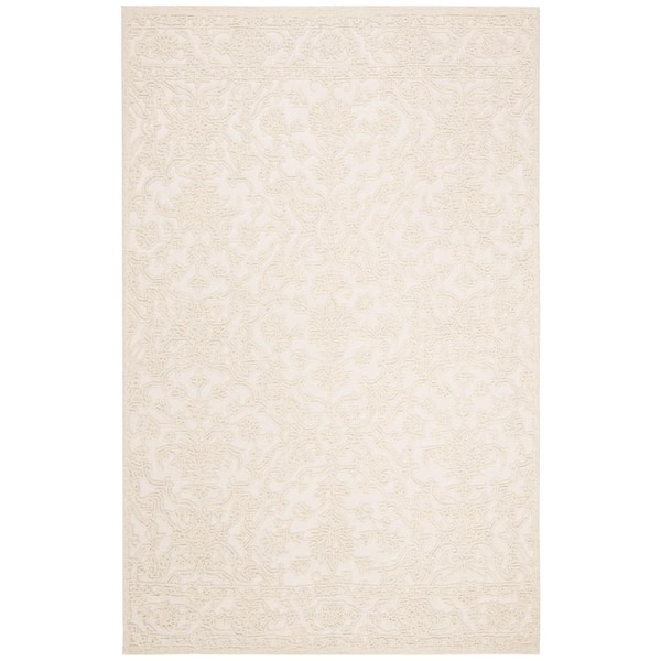 SAFAVIEH Trace Ivory 6 ft. x 9 ft. Floral Medallion Area Rug