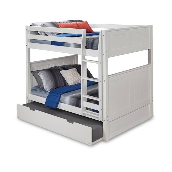 Full Bunk Bed With Twin Trundle, Full Over Full Bunk Bed With Trundle