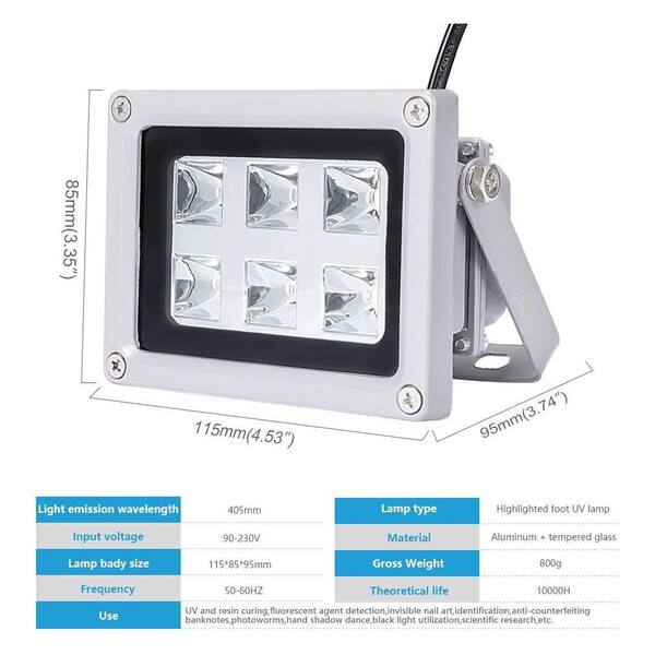 BeamBox 40-Watt 405 nm UV Curing Light with 360° Rotating