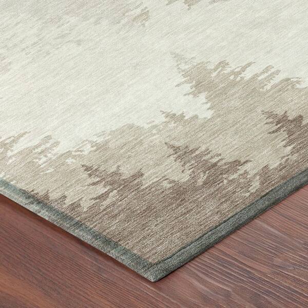 Chantille Machine Washable Indoor/Outdoor Abstract ACN2861 Ivory 3 ft. x 4 ft. Area Rug