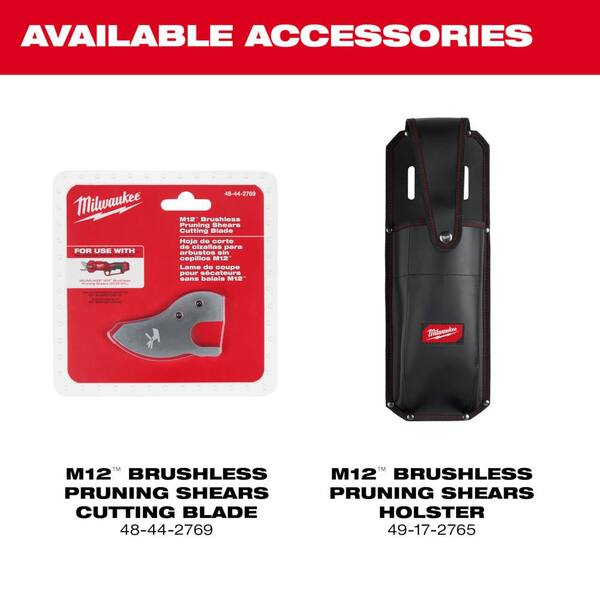 Milwaukee - M12 FUEL 6 in. 12V Lithium-Ion Brushless Electric Cordless Battery Pruning Saw HATCHET w/Pruner Shears, (2) Batteries