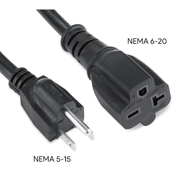 Morec Nema 5-15P to 6-20R Adapter 120V/240V Adaptor Connector Connecter 