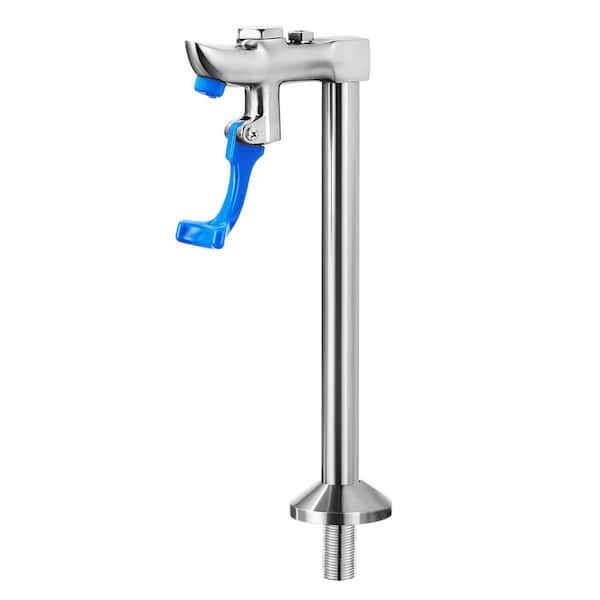 WOWOW Commercial Deck Mounted Glass Filler Faucet, 9 in. High-Arc Glass Filling Water Station in Brushed Nickel