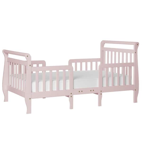 Dream On Me Emma Blush Pink Toddler Sleigh Bed