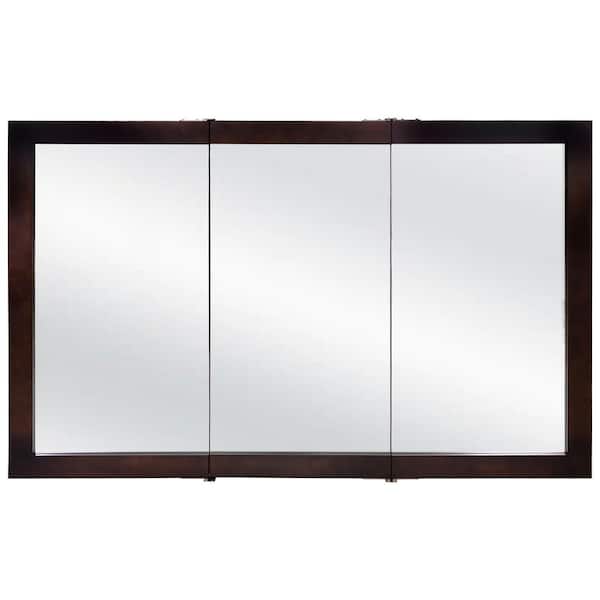 Design House Ventura 48-in x 30-in Rectangle Surface Pine Mirrored Medicine Cabinet Design House Ventura 48-in x 30-in Rectangle Surface Pine Mirrored Medicine Cabinet