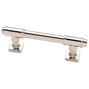 Soho Bar 3 in. (76 mm) Polished Nickel Cabinet Drawer Pull