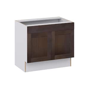 Lincoln Chestnut Solid Wood Assembled 36 in. W x 32.5 in. H x 23.75 in. D ADA Sink Base With Removable Front Cabinet