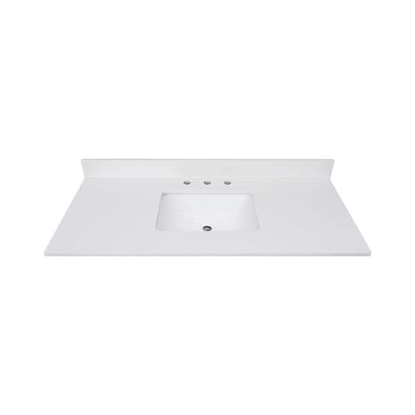 Avanity 49-in Gray Quartz Bathroom Vanity Top