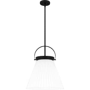 Thibault 1-Light Matte Black Pendant Light