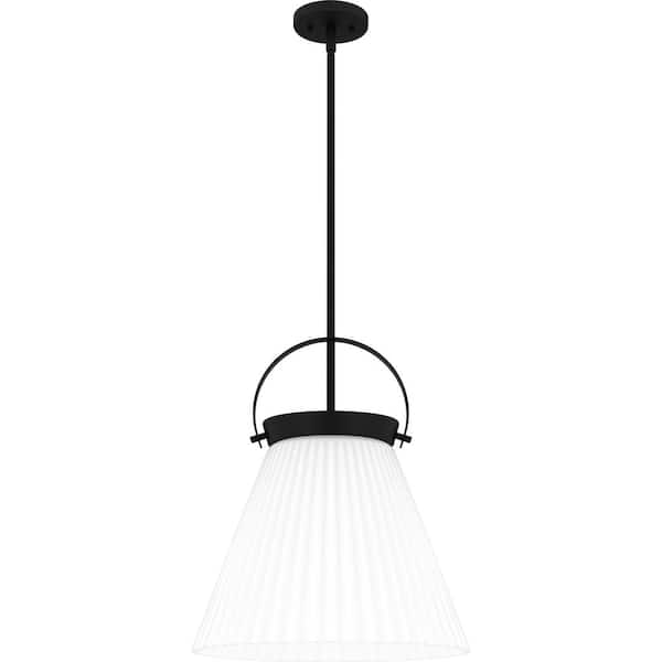 Quoizel Thibault 1-Light Matte Black Pendant Light