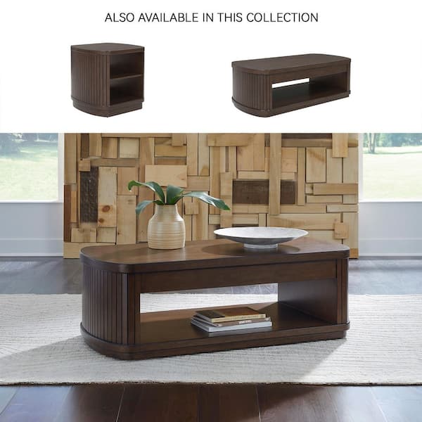 Signature DESIGN BY ASHLEY Korestone 56 in. Dark Brown Rectangle