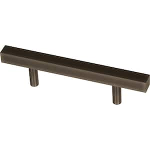 Square Bar 3 in. (76 mm) Matte Bronze Drawer Pull