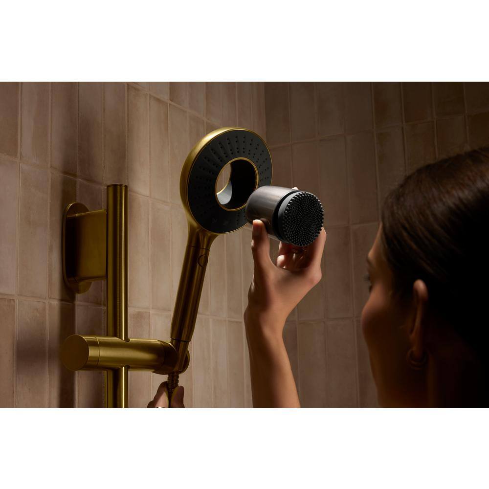 Polished Chrome Handheld Two-Function Showerhead with Cleansing Device